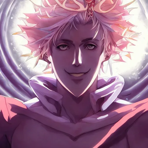 Image similar to portrait of oberon the king of faeries, anime fantasy illustration by tomoyuki yamasaki, kyoto studio, madhouse, ufotable, comixwave films, trending on artstation