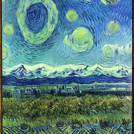 Prompt: Seattle, by VanGogh