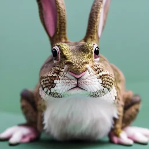 Image similar to photo of a hybrid between a rabbit and a frog