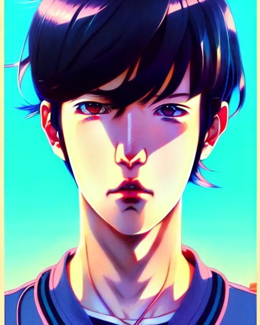 Image similar to gigadelic teen boy very anime, fine - face, audrey plaza, realistic shaded perfect face, fine details. anime. realistic shaded lighting poster by ilya kuvshinov katsuhiro otomo ghost - in - the - shell, magali villeneuve, artgerm, jeremy lipkin and michael garmash and rob rey