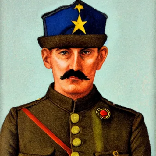 Image similar to portrait of luigi as a world war one soldier