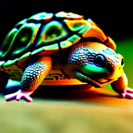 Image similar to , a mouse turning into a turtle, ultra realistic, intricate details, highly detailed, photorealistic, octane render, 8 k, unreal engine.