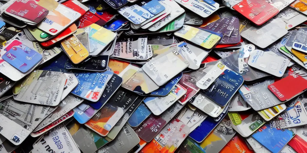 Image similar to an overwhelming pile of credit cards