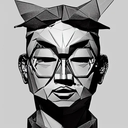 Image similar to [ 🐋 as 🤖 ] origami [ kim jung gi ] [ adams, ansel ]