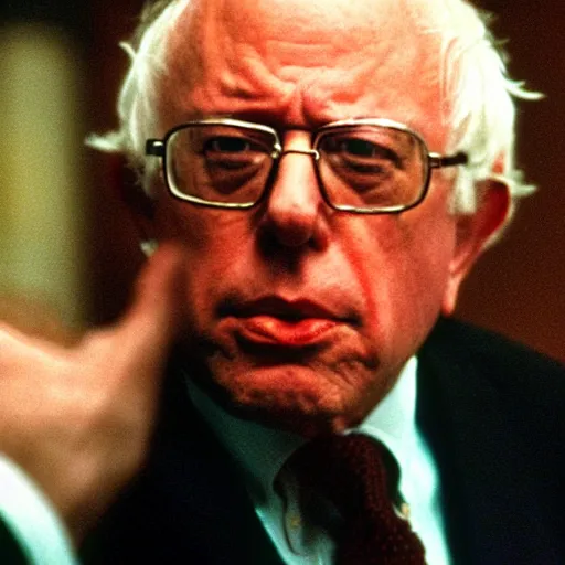 Image similar to Bernie Sanders wearing money in American Psycho (1999)