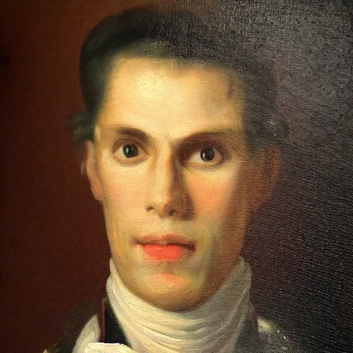 Image similar to An 18th century oil painting of Jerma985, portrait of Jerma985, grainy, realistic, very realistic, hyperrealistic, highly detailed, very detailed, extremely detailed, very neat, very epic, very cool, detailed, trending on artstation