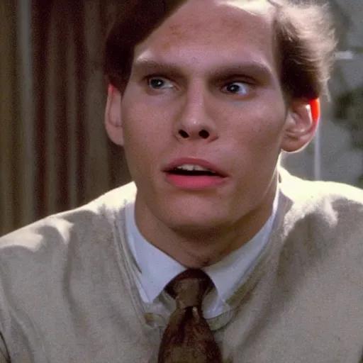 Image similar to Live Action Still of Jerma in Animal House, real life, hyperrealistic, ultra realistic, realistic, highly detailed, epic, HD quality, 8k resolution, body and headshot, film still