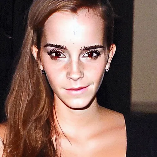 Image similar to Emma Watson and Kim Kardashian combined into one person