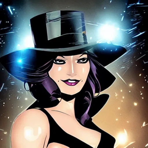 Prompt: zatanna, dc comics