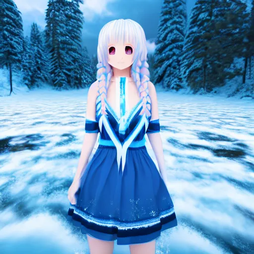 Female Anime Characters in Winter Wears by @artfinity007 Visit