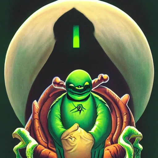 Image similar to Oogie Boogie poster by Charles Gesmar.