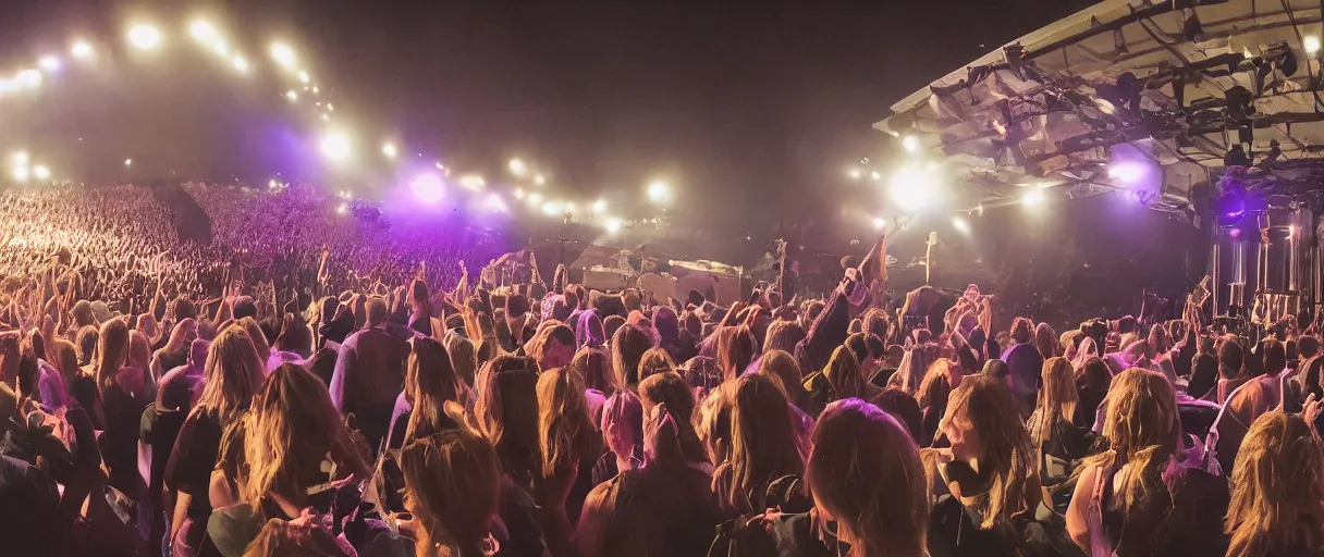 Prompt: Photograph of a band called Southern Roses performing at a concert