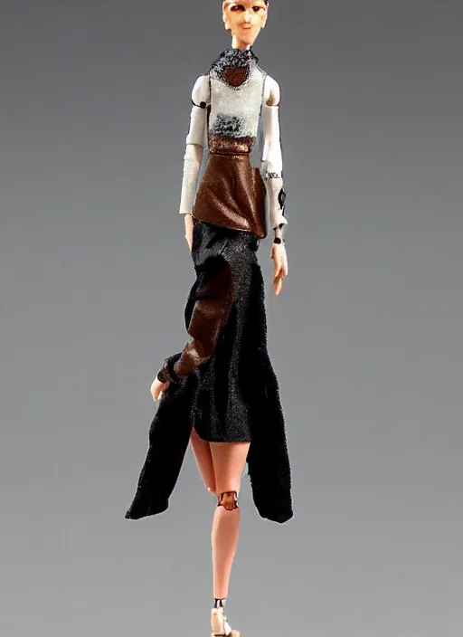 Prompt: an action figure of a tall fashion girl by Isobelle Pascha
