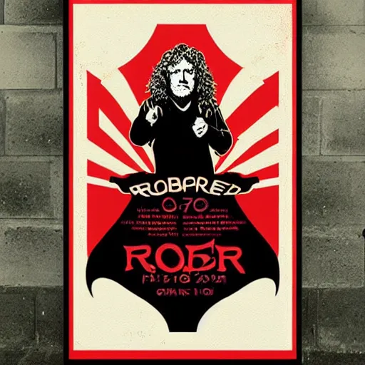 Image similar to robert plant poster by shepard fairey