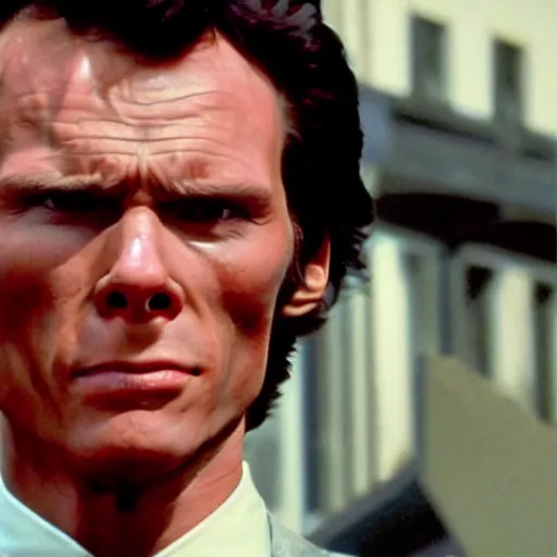 Image similar to Live Action Still of Jerma985 in Dirty Harry, real life, hyperrealistic, ultra realistic, realistic, highly detailed, epic, HD quality, 8k resolution, body and headshot, film still