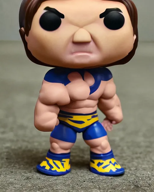 Prompt: Wrestler Funko Pop. Photographic, photography