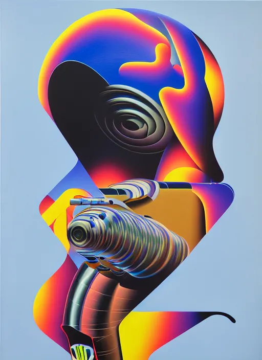 Image similar to 9 mm bullet by shusei nagaoka, kaws, david rudnick, airbrush on canvas, pastell colours, cell shaded, 8 k,