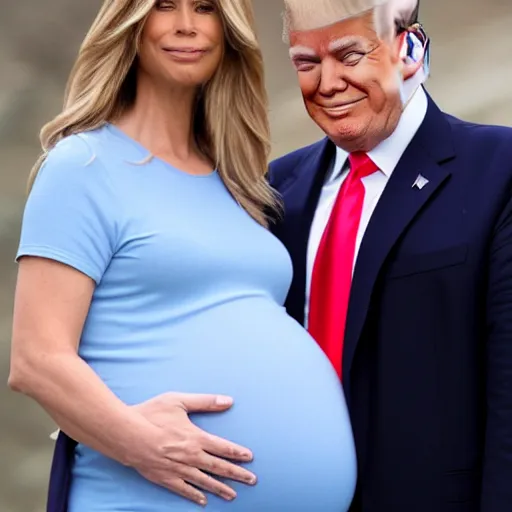 Image similar to donald trump is pregnant