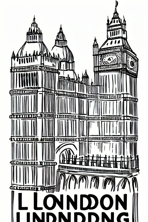 Image similar to london, illustration, in style of bo lundberg