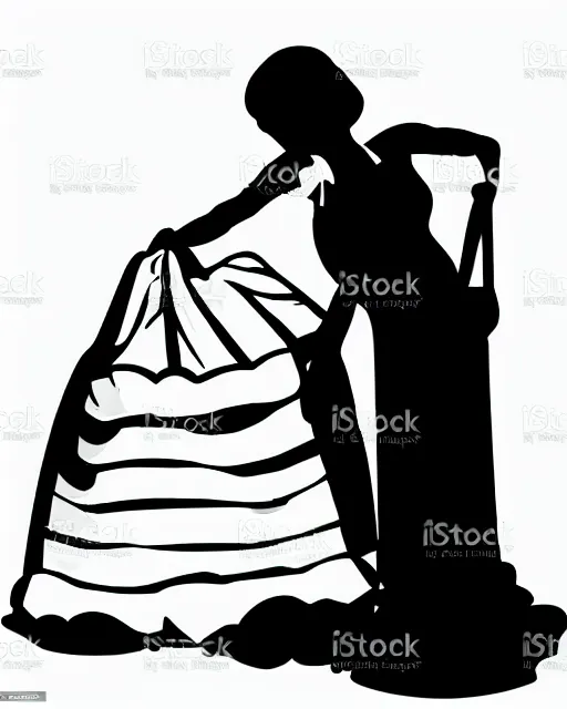 Prompt: cotton girl clean cel shaded vector art illustration