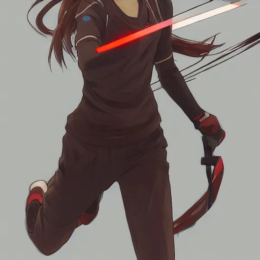 Prompt: anime style, running, red sport clothing, marathon race, brown short hair, hair down, symmetrical facial features, from arknights, hyper realistic, rule of thirds, extreme detail, 4 k drawing, safebooru, realistic lighting, by alphonse mucha, greg rutkowski, sharp focus, backlit