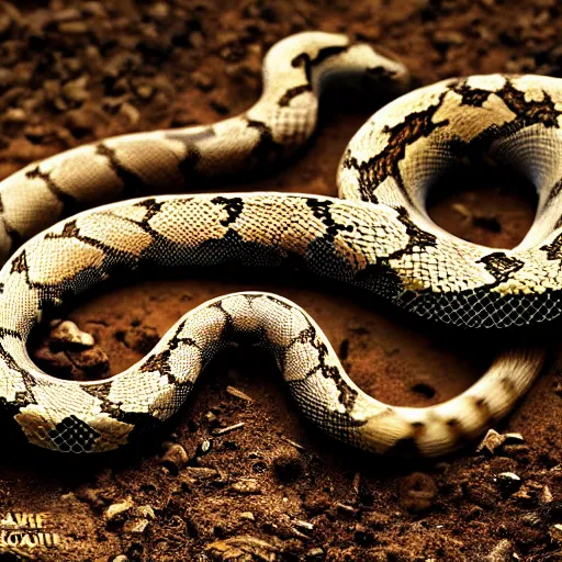 Prompt: a snake with four legs, national geographic, nature photo, hd, cinematic