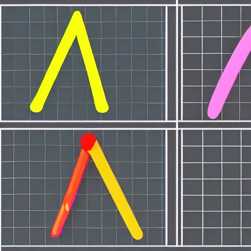 Image similar to 4 frames of animation of a triangle bouncing up and down