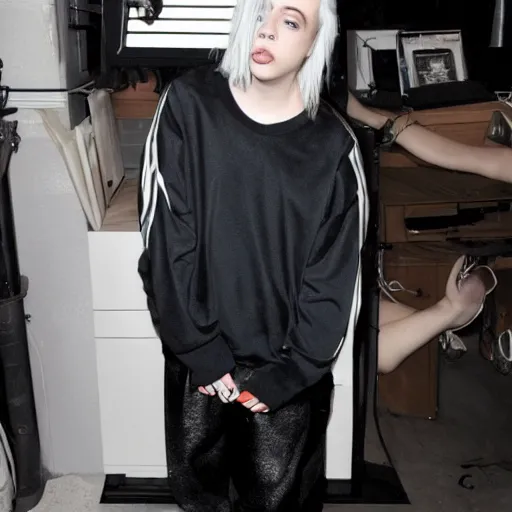 Image similar to silly billie eilish