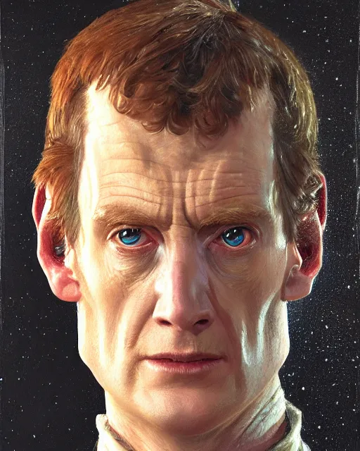 Prompt: close - up oil portrait of vislor turlough played by mark strickson from doctor who series, artstation, highly detailed digital painting, smooth, global illumination, fantasy art by greg rutkowsky, karl spitzweg, leyendecker