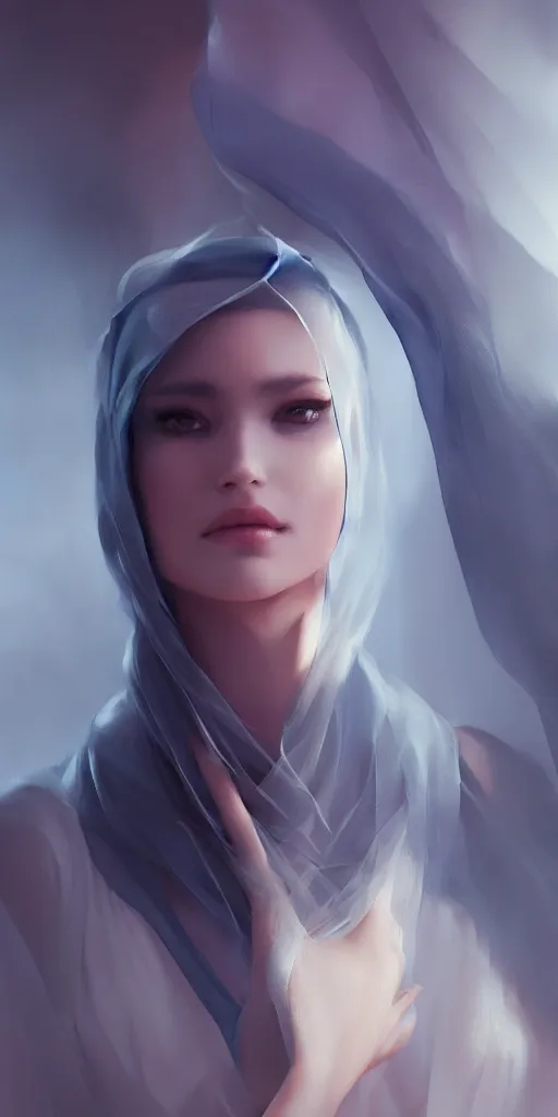 Image similar to forgiveness in veils made by Stanley Artgerm Lau, WLOP, Rossdraws, ArtStation, CGSociety, concept art, cgsociety, octane render, trending on artstation, artstationHD, artstationHQ, unreal engine, 4k, 8k,