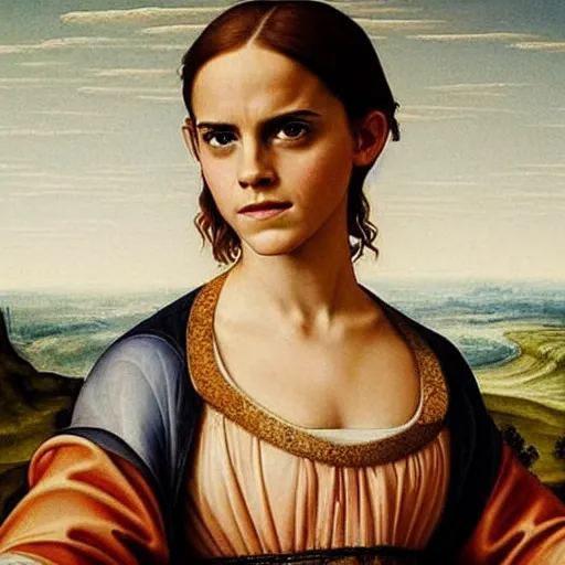 Image similar to Emma Watson in a renaissance painting