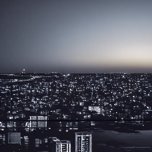 Image similar to the sky above the port was the color of television, tuned to a dead channel. chiba city. r / cyberpunk