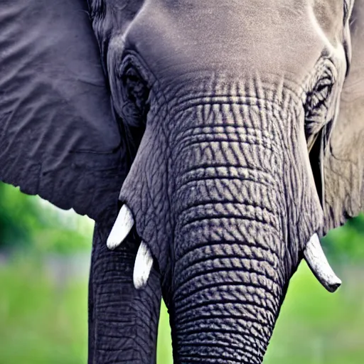 Prompt: photograph of elephant by michael snedic, award winning