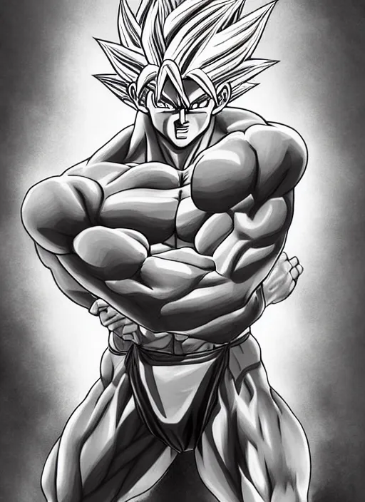 Prompt: award winning beautiful portrait commission art of a muscular shirtless male Joe Biden from Dragon Ball Z beautiful attractive detailed face wearing workout clothes at the gym. Character design by charlie bowater, ross tran, artgerm, and makoto shinkai, detailed, inked, western comic book art