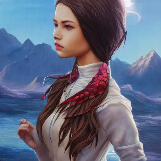 Image similar to a portrait of a character in a scenic environment by artgerm, foam sculpture