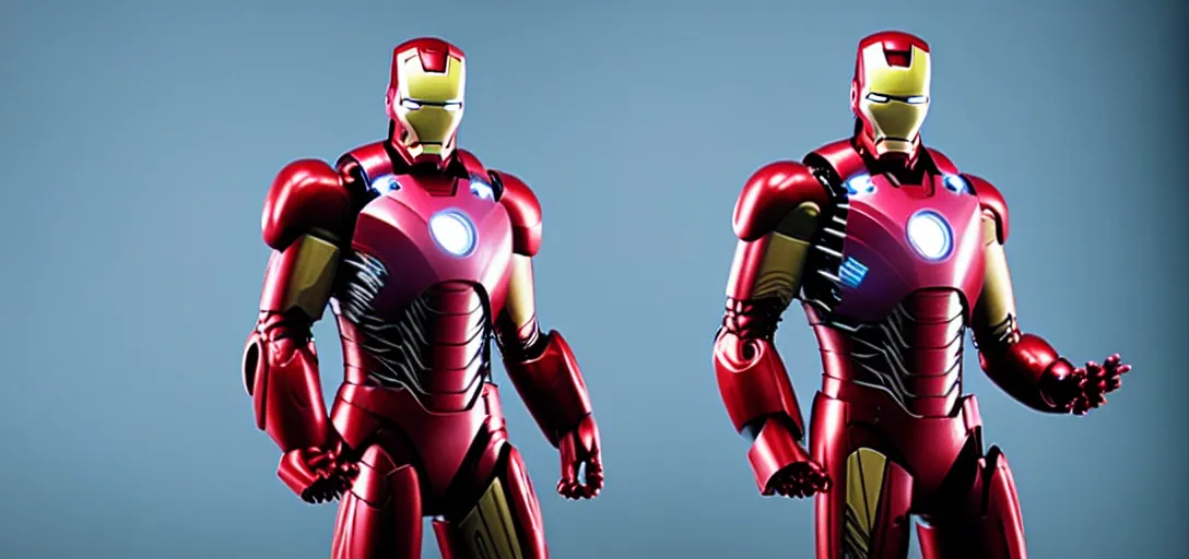 Image similar to a very high resolution image of ironman. from an episode of the office. photorealistic, photography
