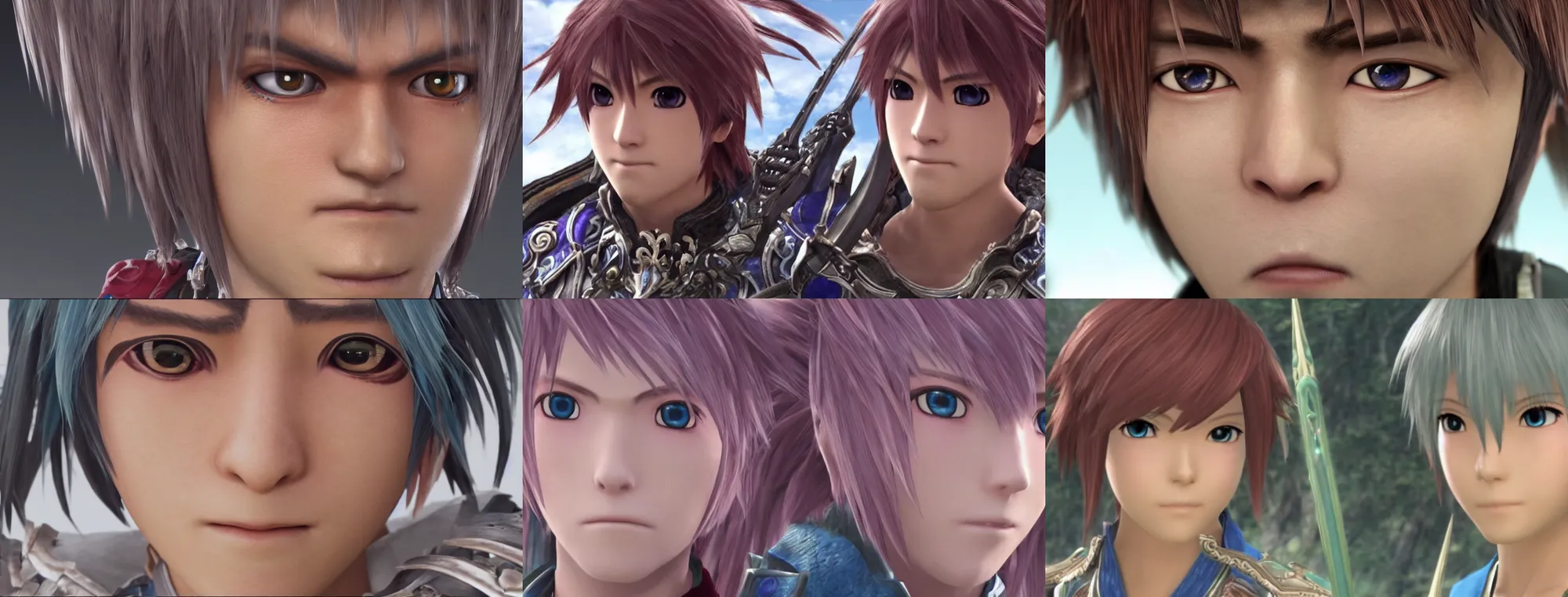 Prompt: closeup face of a motion capture nopon Riki from Xenoblade, still from the 2015 HBO adaptation