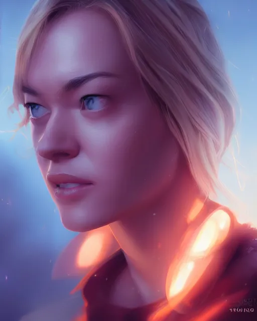 Image similar to yvonne strahovski, full shot, atmospheric lighting, detailed face, by makoto shinkai, stanley artgerm lau, wlop, rossdraws