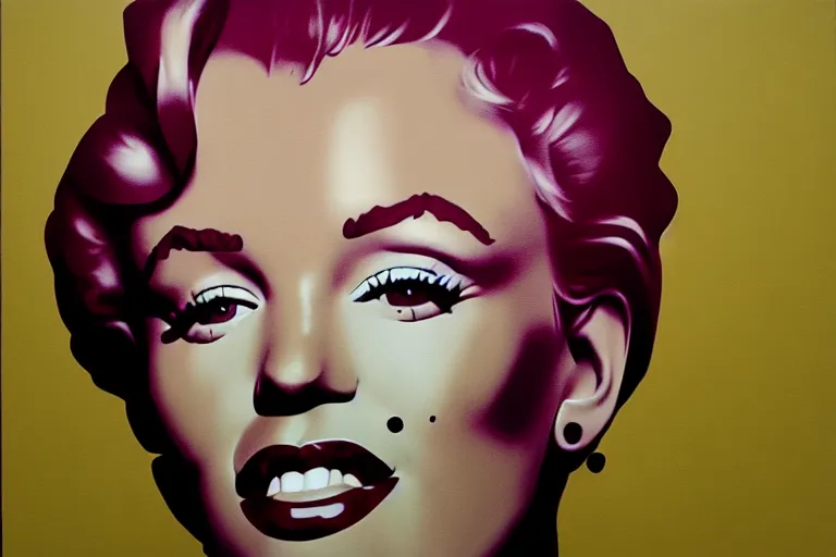 Image similar to portrait of merlyn monroe artwork by tim eitel