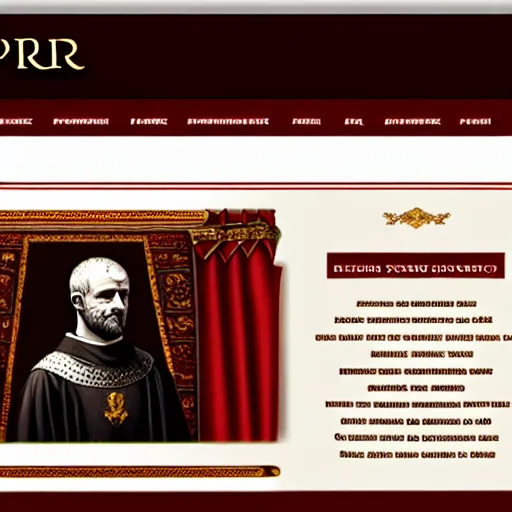 Prompt: official website for SPQR Senate