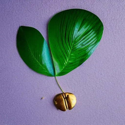 Image similar to an iridiscent scarab walking on top of a monstera leaf, 35mm, f1.8, realistic