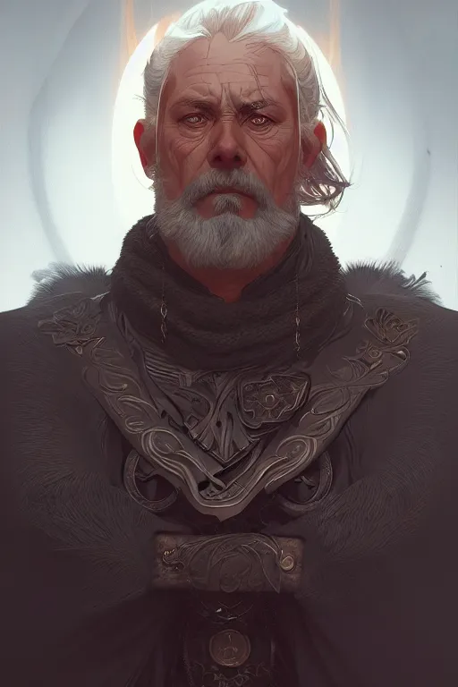 Prompt: a portrait of odin, fantasy, sharp focus, intricate, elegant, digital painting, artstation, matte, highly detailed, concept art, illustration, ambient lighting, art by ilya kuvshinov, artgerm, alphonse mucha, and greg rutkowski