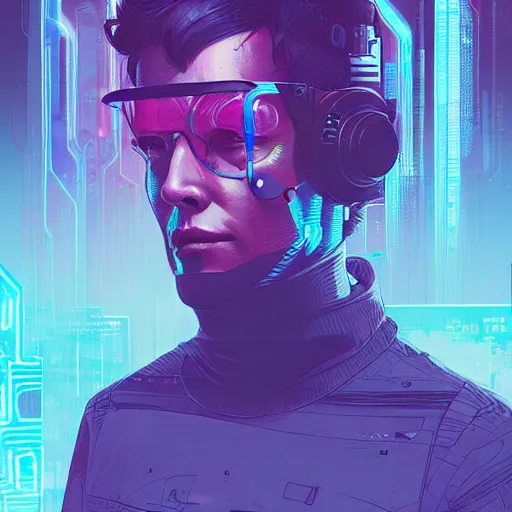 Image similar to a portrait of a neuromancer, cyberpunk concept art by josan gonzales,