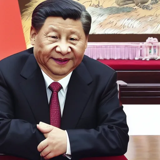 Prompt: President Xi Jinping drawn like Winnie the Pooh by Walt Kelly