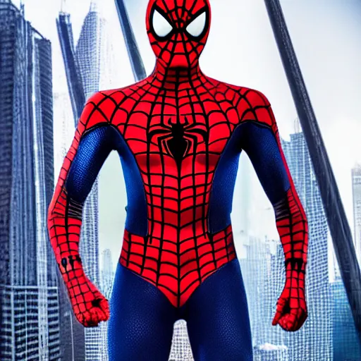 Image similar to Knockoff Spiderman in Bollywood, cinematic, dramatic, Sony a7R IV, symmetric balance, polarizing filter, Photolab, Lightroom, 4K, Dolby Vision, Photography Award