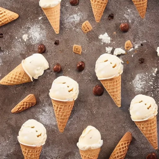 Image similar to ice cream that fell on the floor