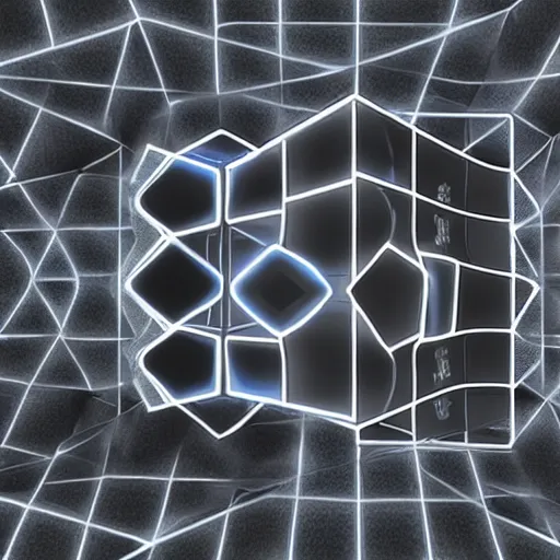 Image similar to tesseract rendering