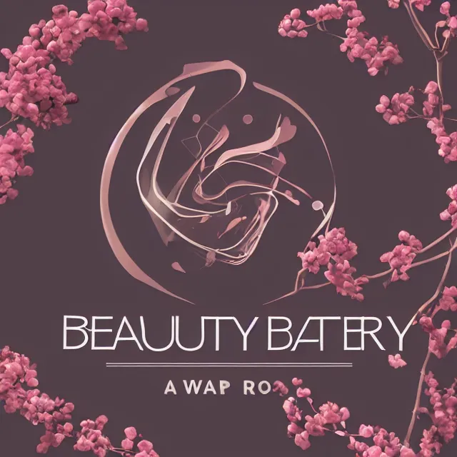 Prompt: beauty logo design. award winning logo, design award, modern, elderberry, illustration, bold, clean, simplicity, minimalist, futuristic, digital art, sci - fi, unreal engine, cinematic, octane render, clear sharp focus,