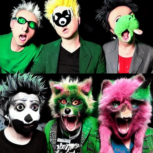 Prompt: green day furries