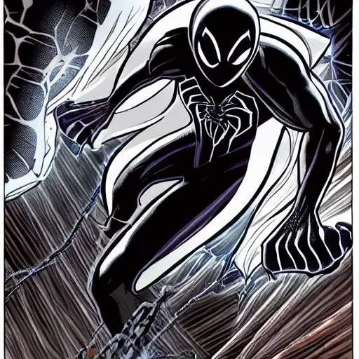 Image similar to symbiote suit spider-man